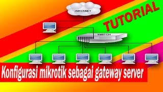 Tutorial konfigurasi mikrotik sebagai gateway server
