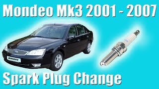 Ford Mondeo Mk3 Spark Plugs Change 1 8LX   2 0 Petrol 2001   2007