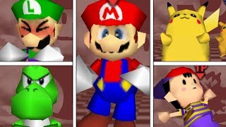 Super Smash Bros 64 - All Victory Pose Animations (HIGH QUALITY)