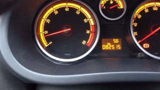 Как узнать температуру двигателя Opel Corsa D. Диагностика.