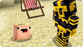ENCONTRAMOS AL BEBÉ NOOB ESCONDIDO EN LA ARENA EN MINECRAFT ?