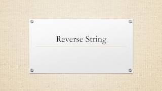 Reverse a string using C#