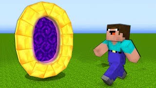 НУБ ПРОТИВ КРУГЛЫЙ ПОРТАЛ В МИР ИЗ ЗОЛОТА В MINECRAFT ТРОЛЛИНГ НУБИК В МАЙНКРАФТЕ КАК СДЕЛАТЬ ПОРТАЛ