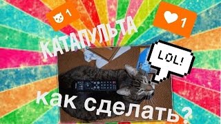 Как сделать мини КАТАПУЛЬТУ?