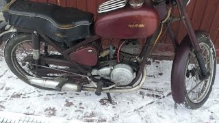 В сарае нашел старый дедовский мотоцикл WFM M06 z 1959