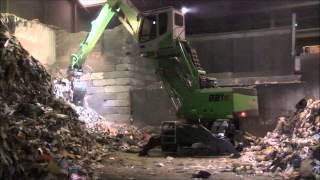 SENNEBOGEN - Recycling: 821 Material handler E-Series operating sorting grab, Netherlands