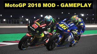 MotoGP 2018 Mod | GP QATAR  | Hafizh Syahrin | Gameplay | Many Crashes