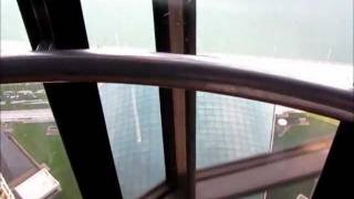 Panoramic Otis Traction Elevators at the Renaissance Center Coach Insignia Restaurant