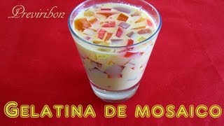 Gelatina de Mosaico Facil y Rapido / Gelatin Mosaic easy and fast * video 143 *