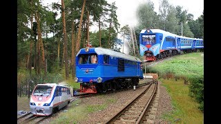 Тепловозы ТУ2-129, ТУ10-032 и ТУ2-241 на ММЖД