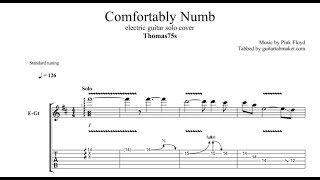 Comfortably Numb solo TAB - Thomas75s - electric guitar solo tab - PDF - Guitar Pro