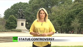 Statue of Abe Lincoln freeing slave now threatened