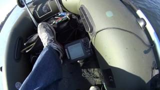 Сом на эхолоте LOWRANCE Mark-5x Pro (снято на Sony HDR-AS20)