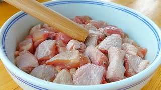 【小穎美食】做雞肉，千萬別放料酒和鹽，教你正確做法，鮮嫩沒腥味太香了