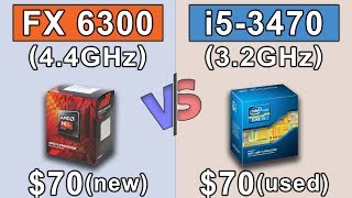 FX 6300 (4.4GHz) OC vs i5 3470 (3.2GHz) | New Games Benchmarks