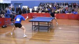 William Henzell vs Justin Han - 2009 Australian Open Table Tennis Men's Singles Final