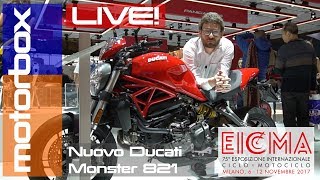 Nuova Ducati Monster 821 2018 | Live EICMA 2017