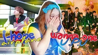 J-HOPE 'Airplane' MV + Wanna One -'약속해요  I.P.U.' M/V Reaction. Реакция и небольшой обзор.