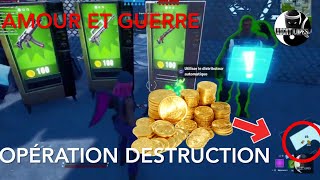 FORTNITE AMOUR ET GUERRE : Obtenir de l'or dans des parties d'Opération Destruction