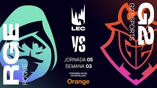 ROGUE VS G2 | LEC Spring split 2020 | Semana 3 | League of Legends
