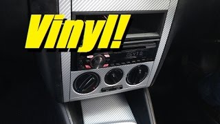 How to Vinyl wrap car interior trim pieces