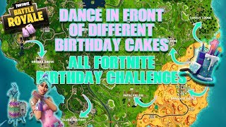 How to get the Birthday Cake Back Bling in Fortnite - All Cake Spawn Locations