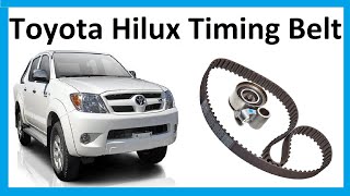 How to change the timing belt on Toyota Hilux Mk6 / Vigo 3.0L D4D