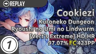 Cookiezi | Kuroneko Dungeon - Ryoushi no Umi no Lindwurm [Vert's Extreme] HD,HR 97.07% 423pp #1