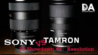 Tamron 28-75 RXD vs Sony 24-70 G-Master Part 1: Resolution | 4K