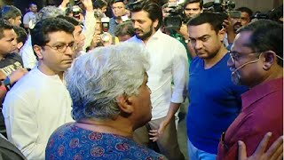 Aamir Khan meets Raj Thackeray to discuss Mumbai's controversial development plan.