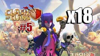 Clash of Clans - Clan Wars Epi #5 - x18 Witch Attack