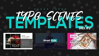 Free Vegas 14 pro Template - Typo Scenes pack#2