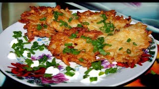 Очень Вкусные Драники (Деруны) с Сыром и Чесноком.