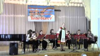 Мокрецова Софья, 13 лет выступление с оркестром народных инструментов ДШИ 7