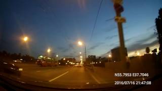 Driving in Moscow: Текстильщики - Лефортово - Сокольники - Басманный 16/07/2016 (timelapse 4x)
