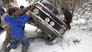 Ломаем лёд, машины! Новый УАЗ Патриот с блоком. Нивы, Дастеры, ГАЗ, Хонда. Бездорожье оффроад 2018