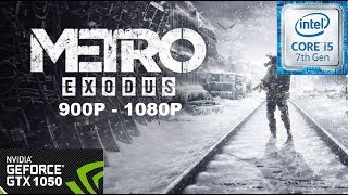 Metro Exodus on GTX 1050