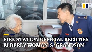 Chinese fire station official becomes elderly woman’s ‘grandson’