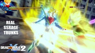 Original Super Saiyan Rage Trunks with Realistic DOPE Aura!! Dragon Ball Xenoverse 2 MOD Gameplay