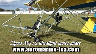 Ultralight motorglider, ultralight sailplane, the Zigolo MG 12 from Aero Marine LSA.