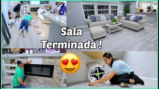 Piso Terminado !!!  Nuevo Piso en la Sala ! Se ve Mucho Mas Amplia ? - ♡IsabelVlogs♡