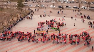 флэшмоб Спасибо Победе!Шимановск 8 мая (ШТВ)2017 День Победы