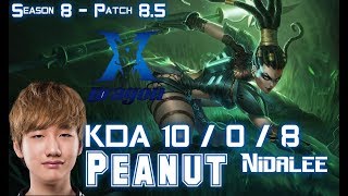 KZ Peanut NIDALEE vs JARVAN IV Jungle - Patch 8.5 KR Ranked