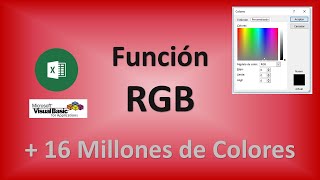 Macros Excel – VBA 25.- Formando / Mezclando Colores con Función RGB