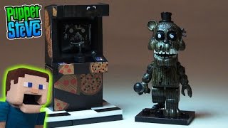 Five Nights at Freddy's fnaf McFarlane toys lego PHANTOM FREDDY Arcade construction set unboxing