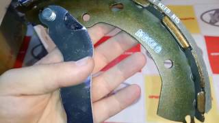 Колодки тормозные задние барабан, HYUNDAI GETZ, 583053XA00