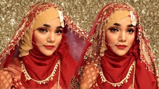 Bridal Hijab Style / Wedding Hijab Style ||Mutahhara♥️