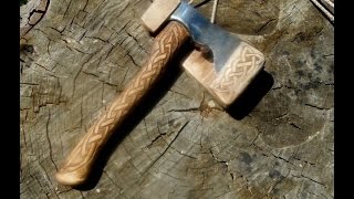 Чехол футляр для топора своими руками.Hand made, wooden axe sheath. или Wooden axe sheath, self made