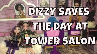 DISNEY DESCENDANTS 2 DIZZY SAVES THE DAY AT THE EVER AFTER HIGH TOWER HAIR SALON