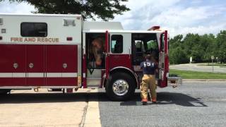 MCFRS Rescue Squad 729 Responding Too Dump Truck Fire